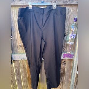 👗Lane Bryant Black Pinstripe Dress Pants